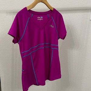 Fila Sport Running Shirt with side zip pocket